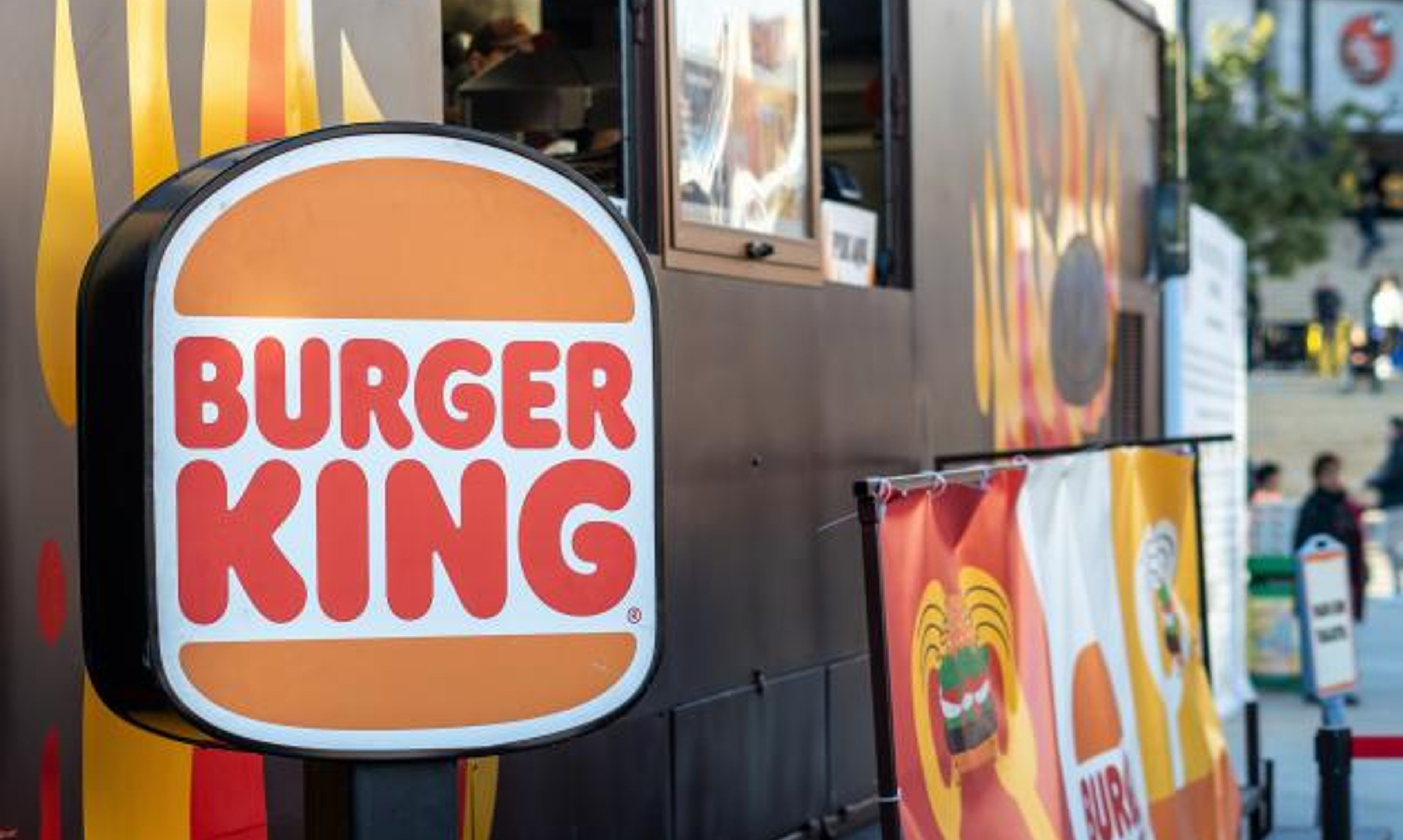 Burger King signage at drive thru