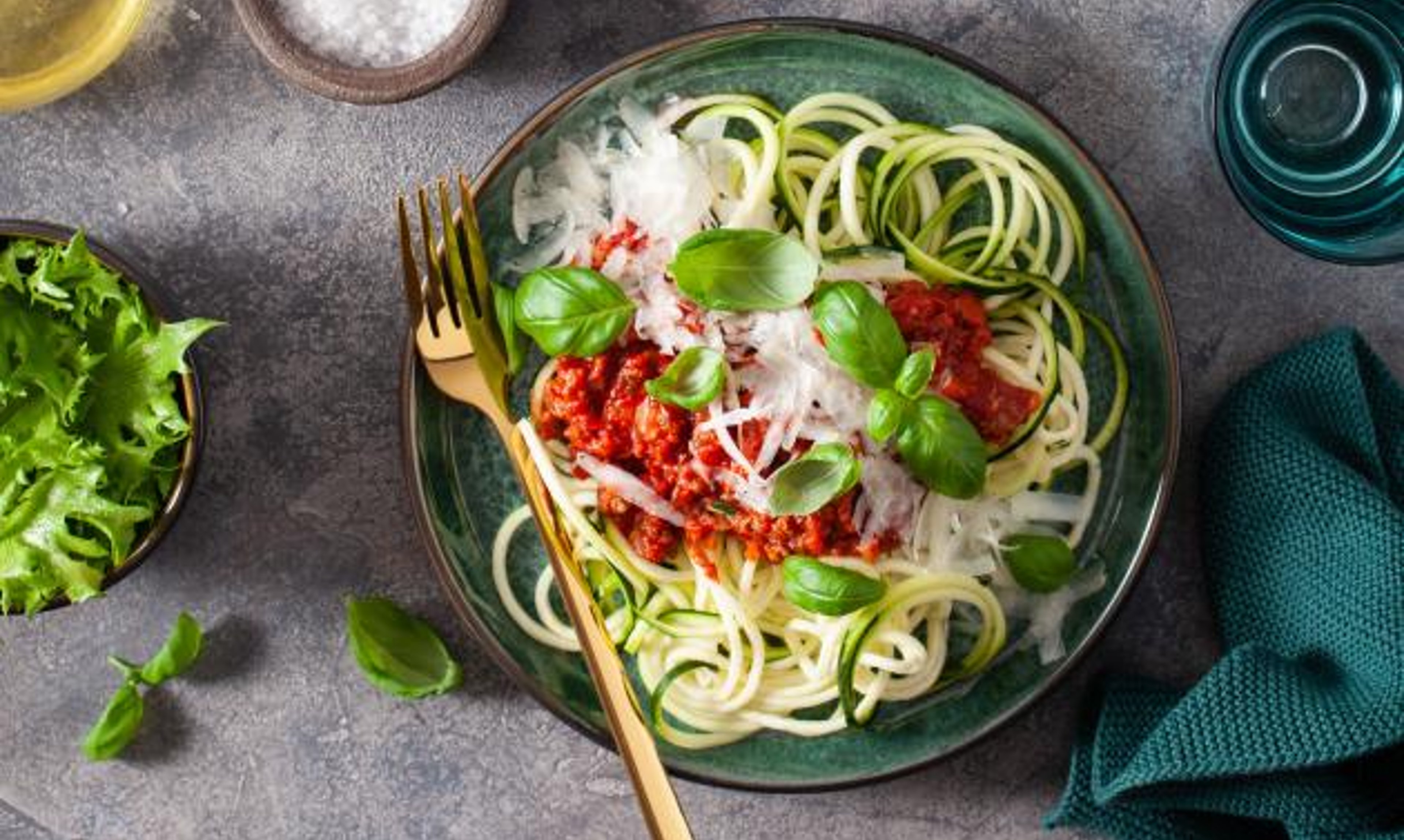 Zucchini Noodles with Meat Sauce Recipe