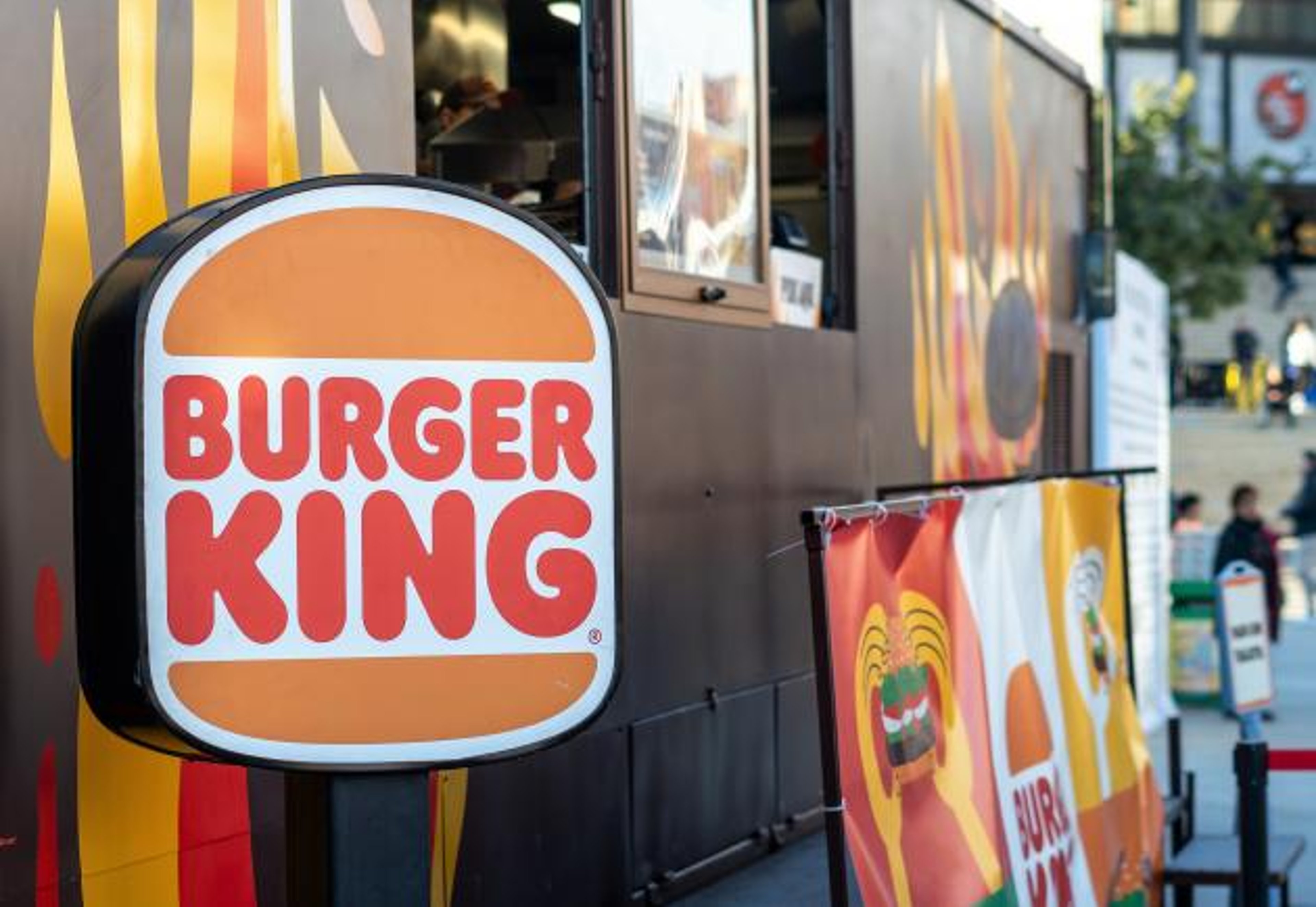 Burger King signage at drive thru
