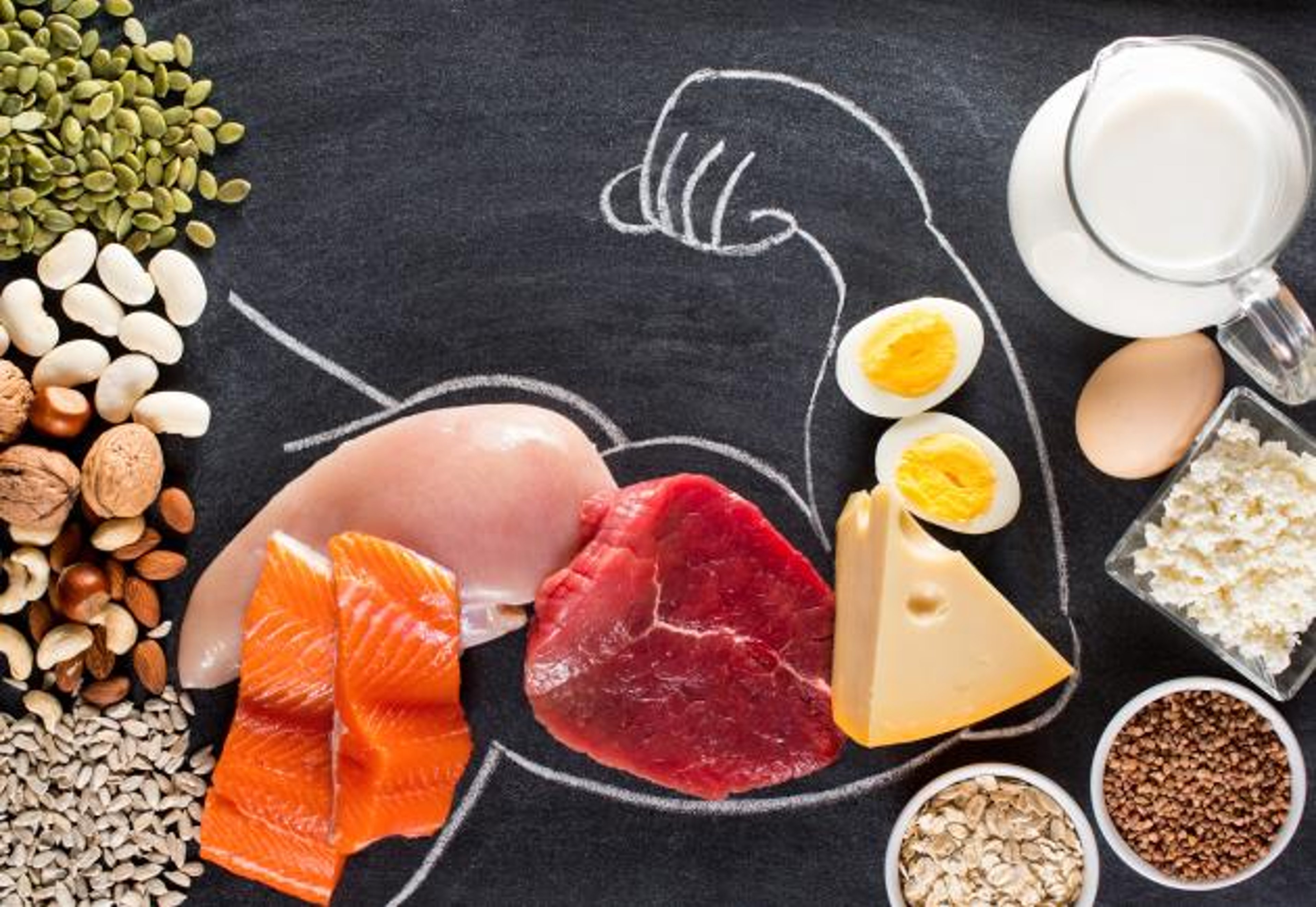 image of high protein foods
