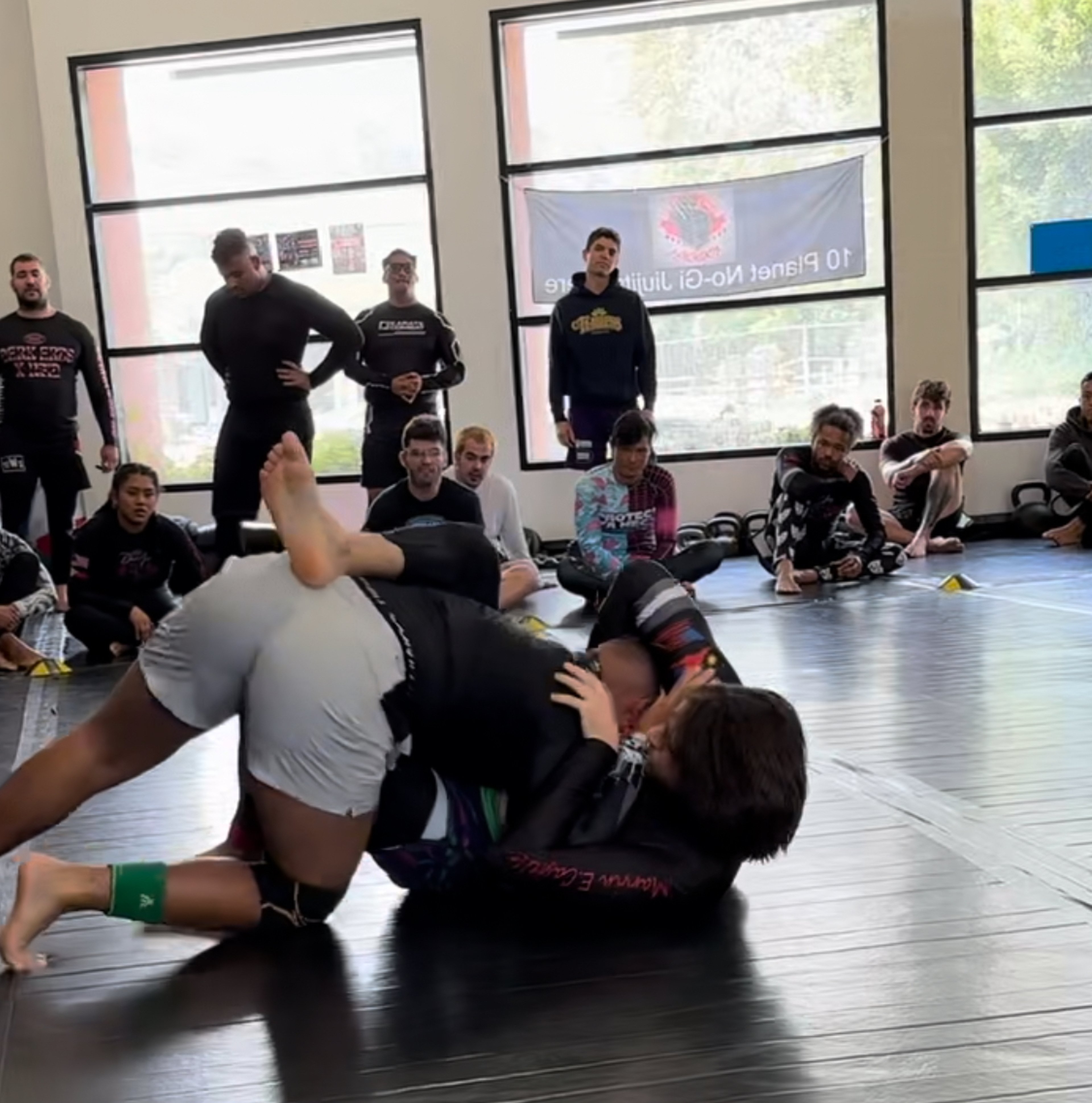 Derek during jiu jitsu