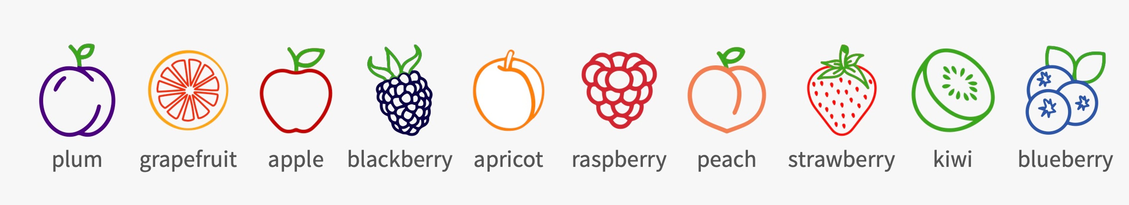 Artwork of best fruits for people with diabetes