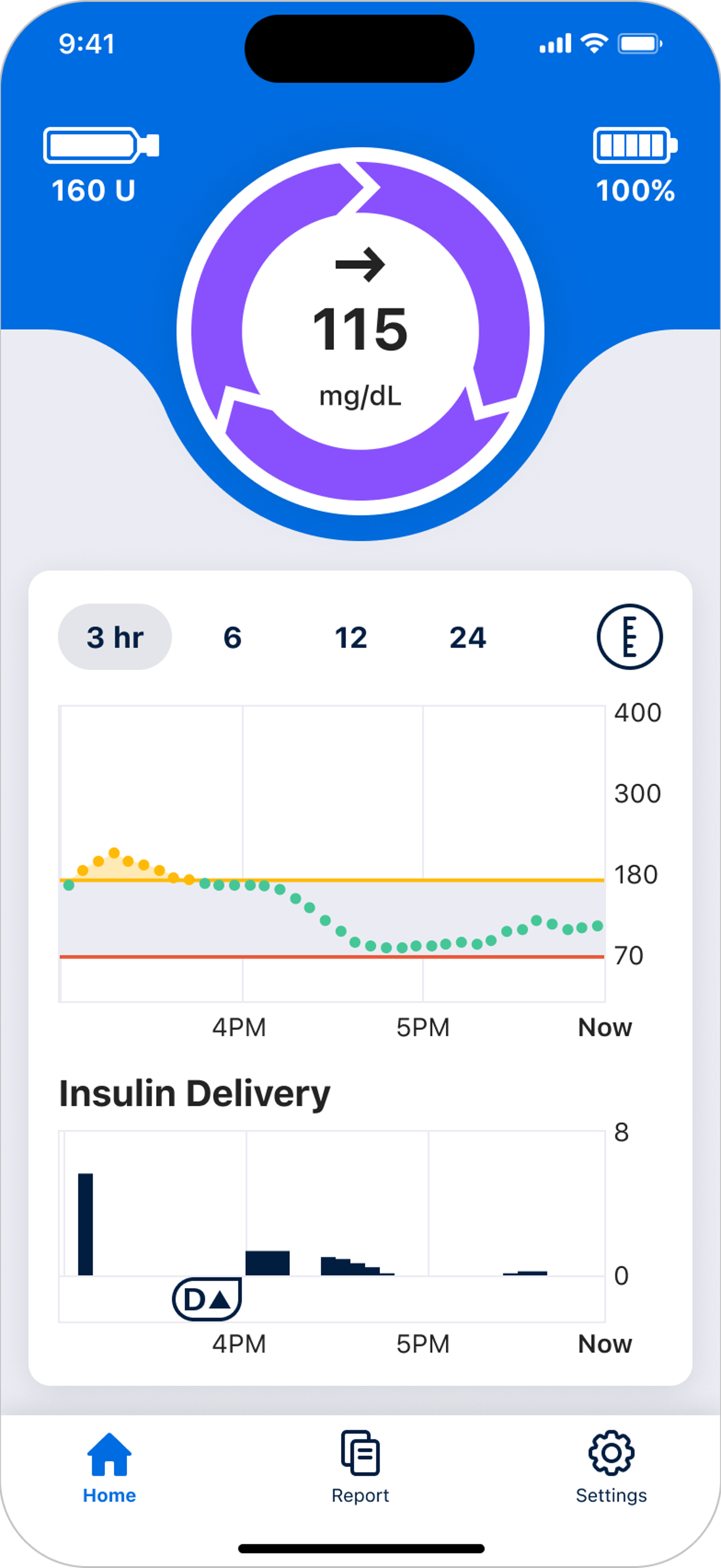The iLet Bionic Pancreas mobile app