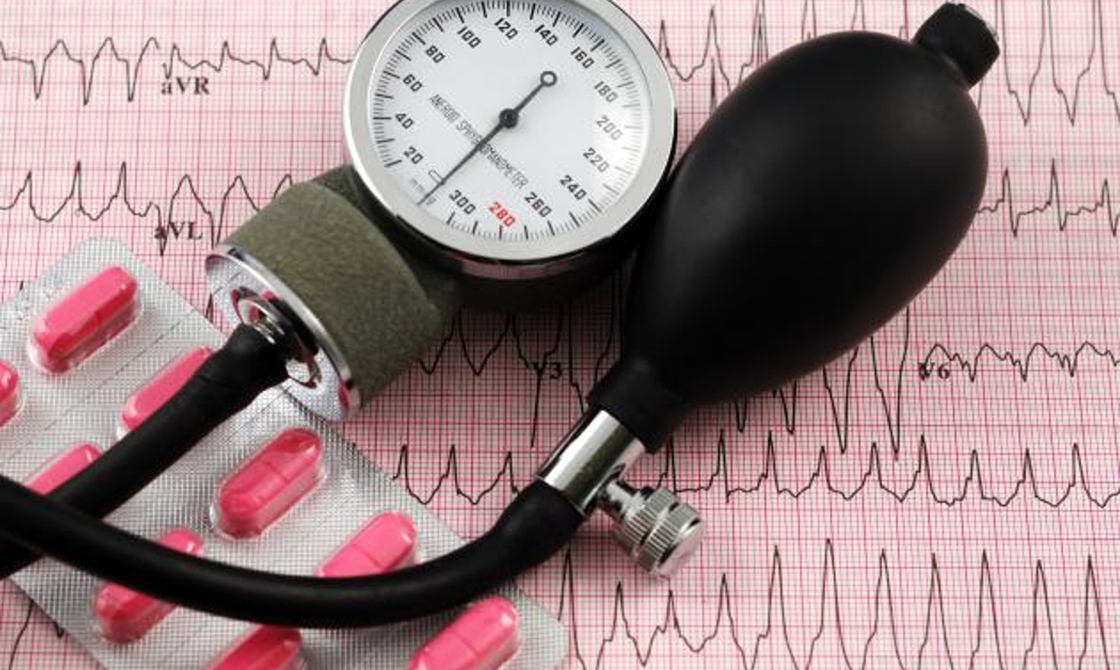 Blood pressure cuff and medication