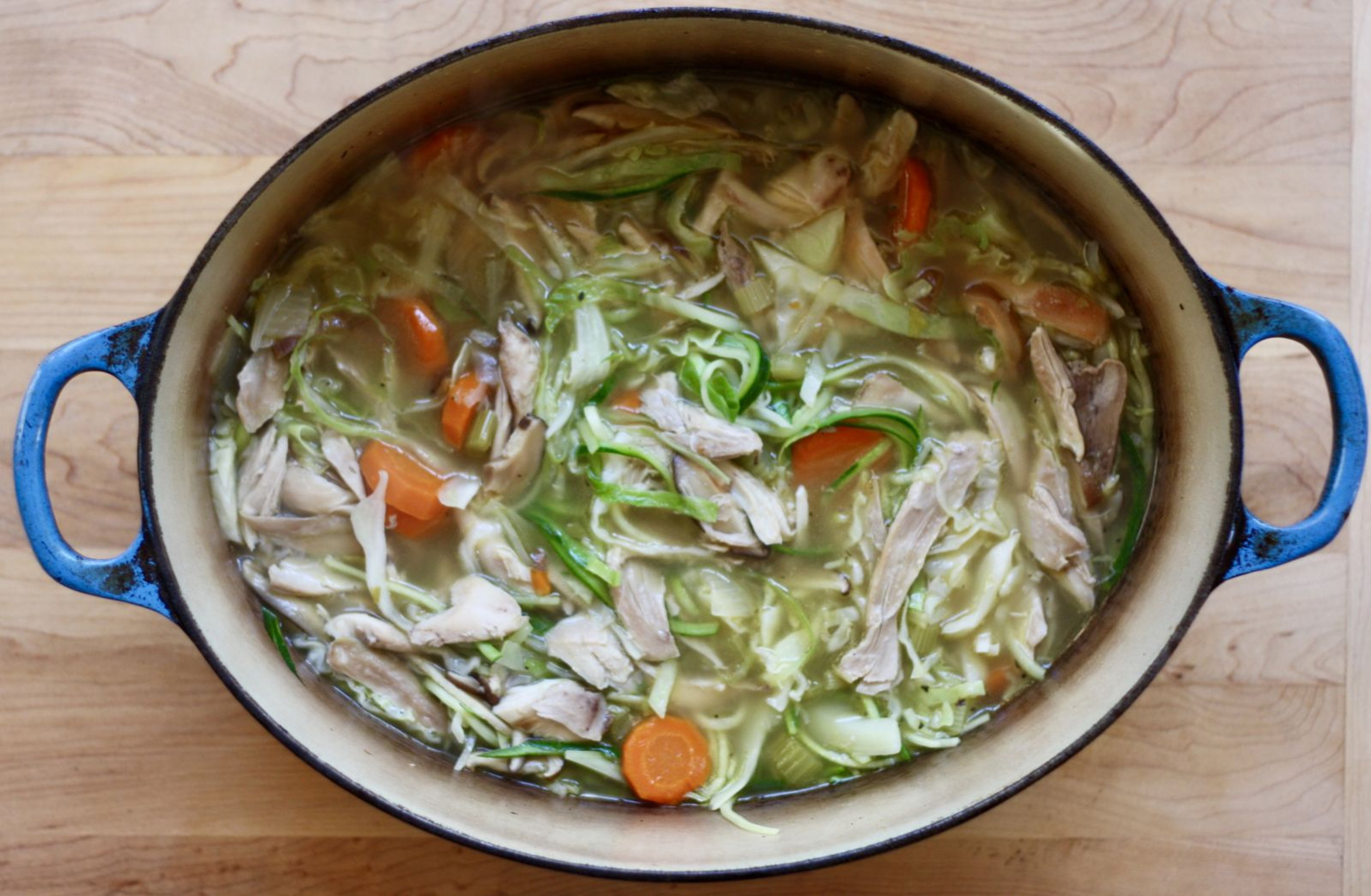Low-Carb Chicken "Noodle" Soup Recipe