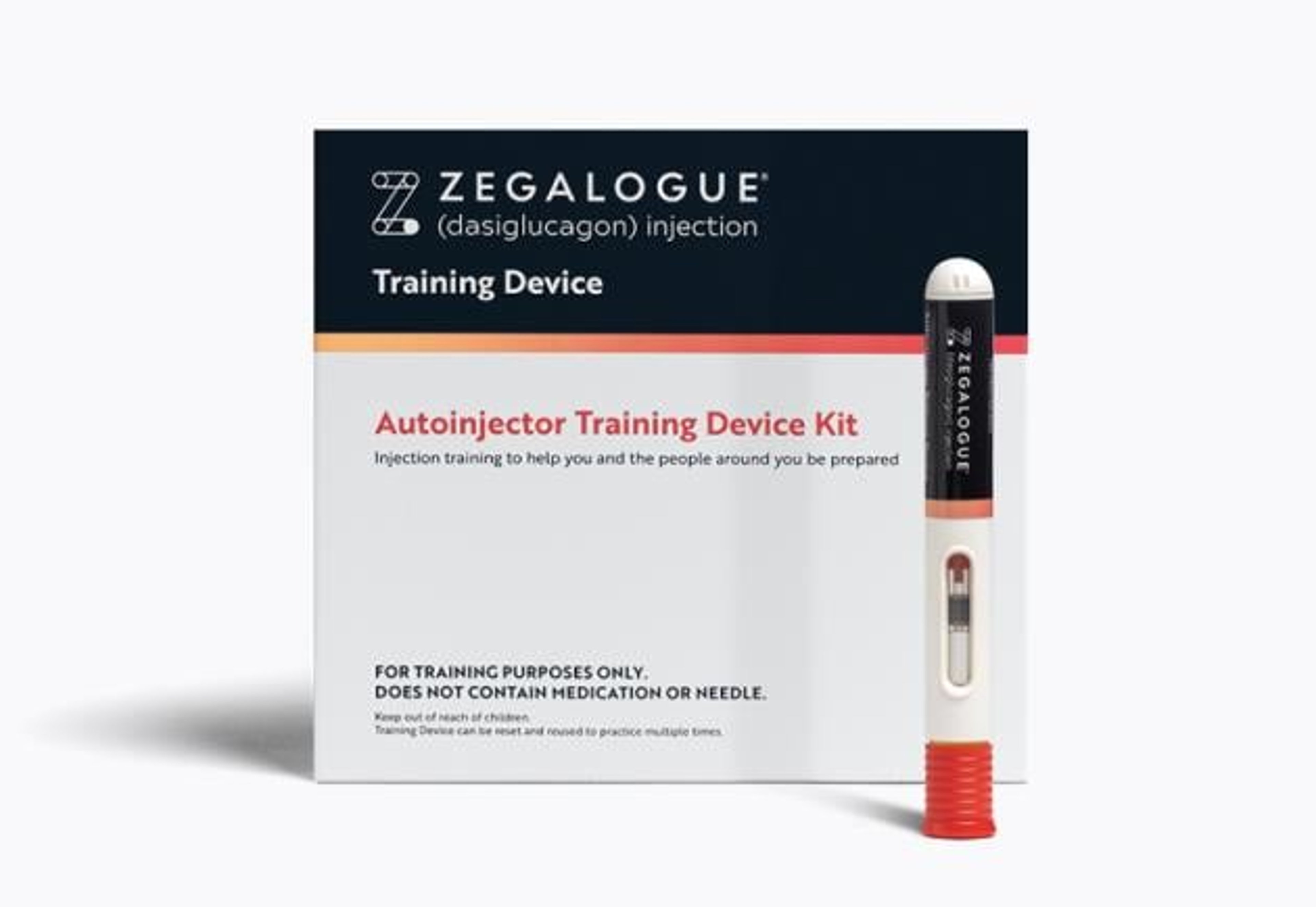 Zegalogue (dasiglucagon) package with pen