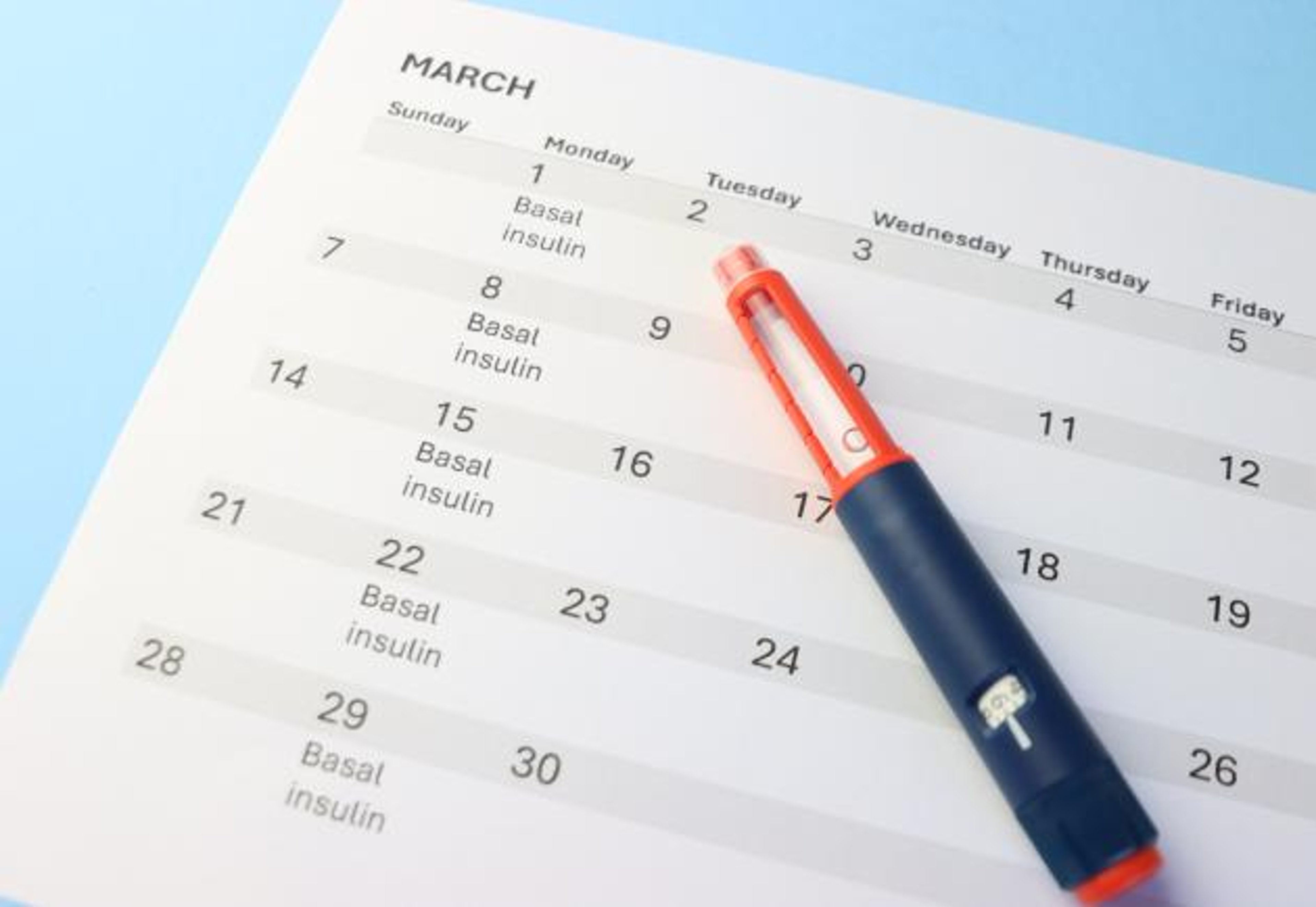 Once-weekly insulin