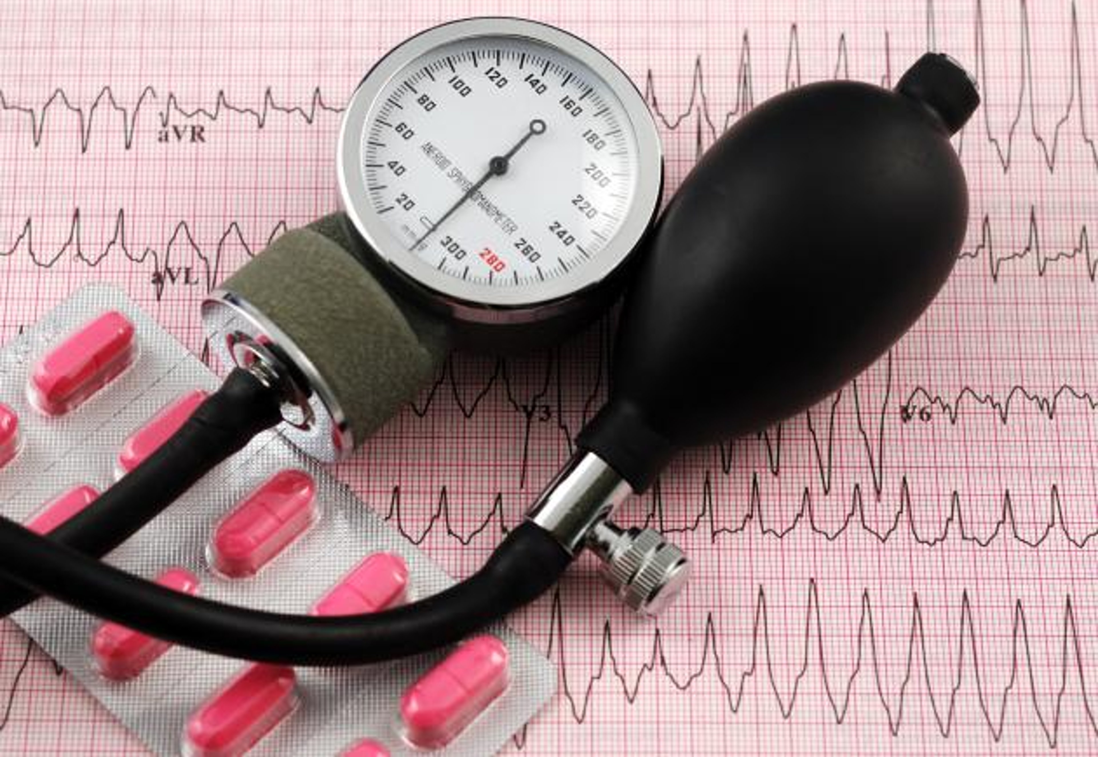 Blood pressure cuff and medication