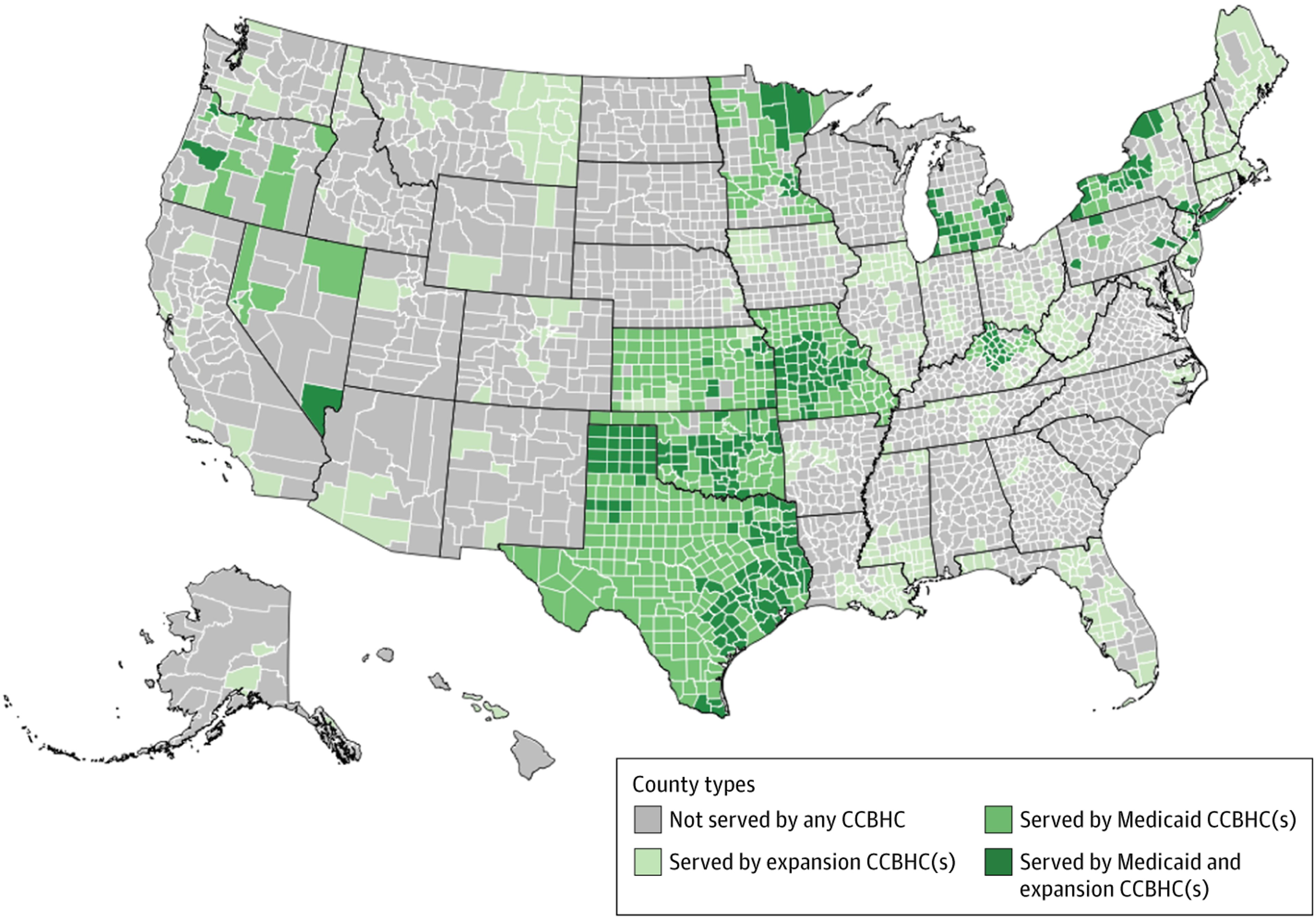 Mental health provider map US