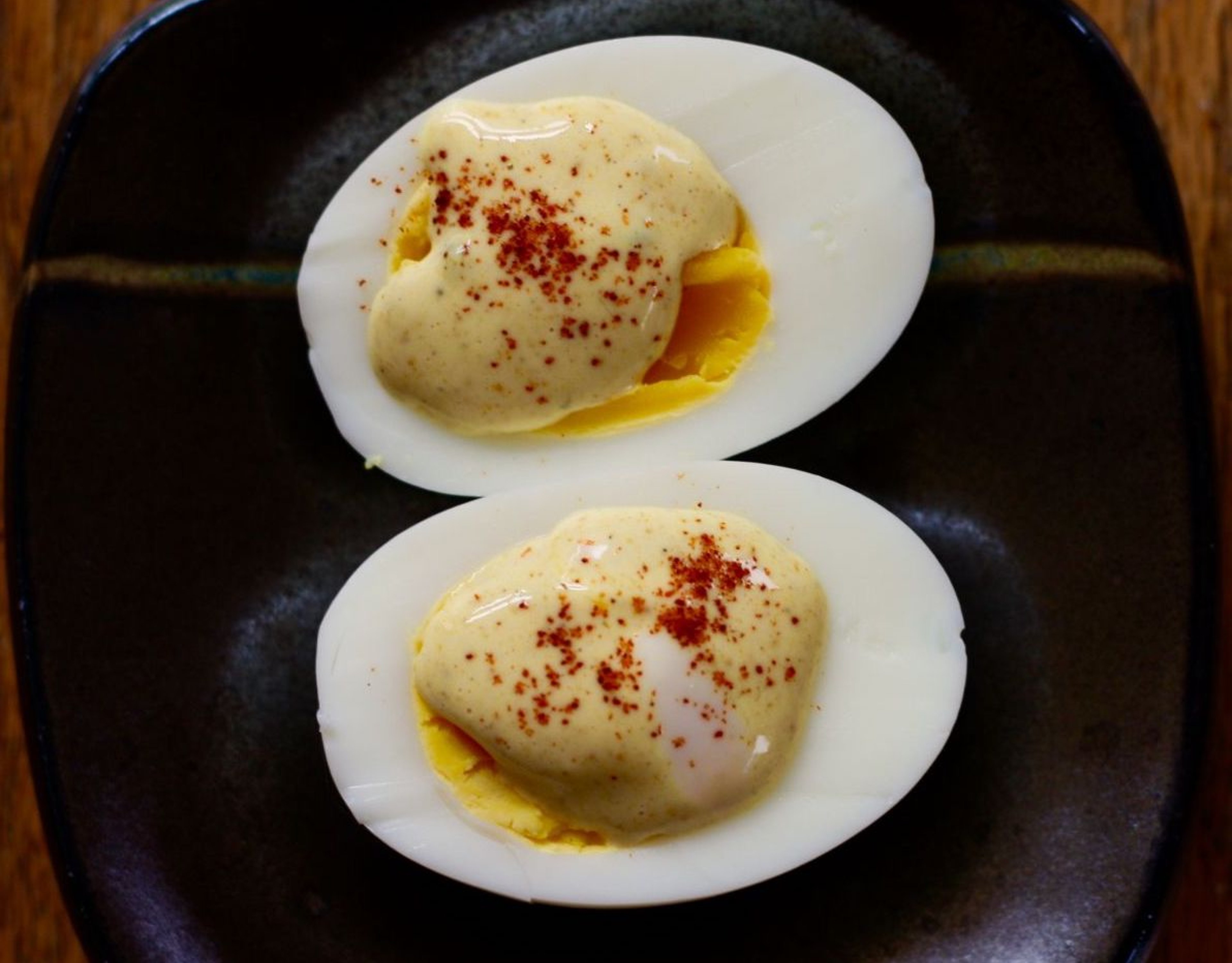 Cheater deviled eggs