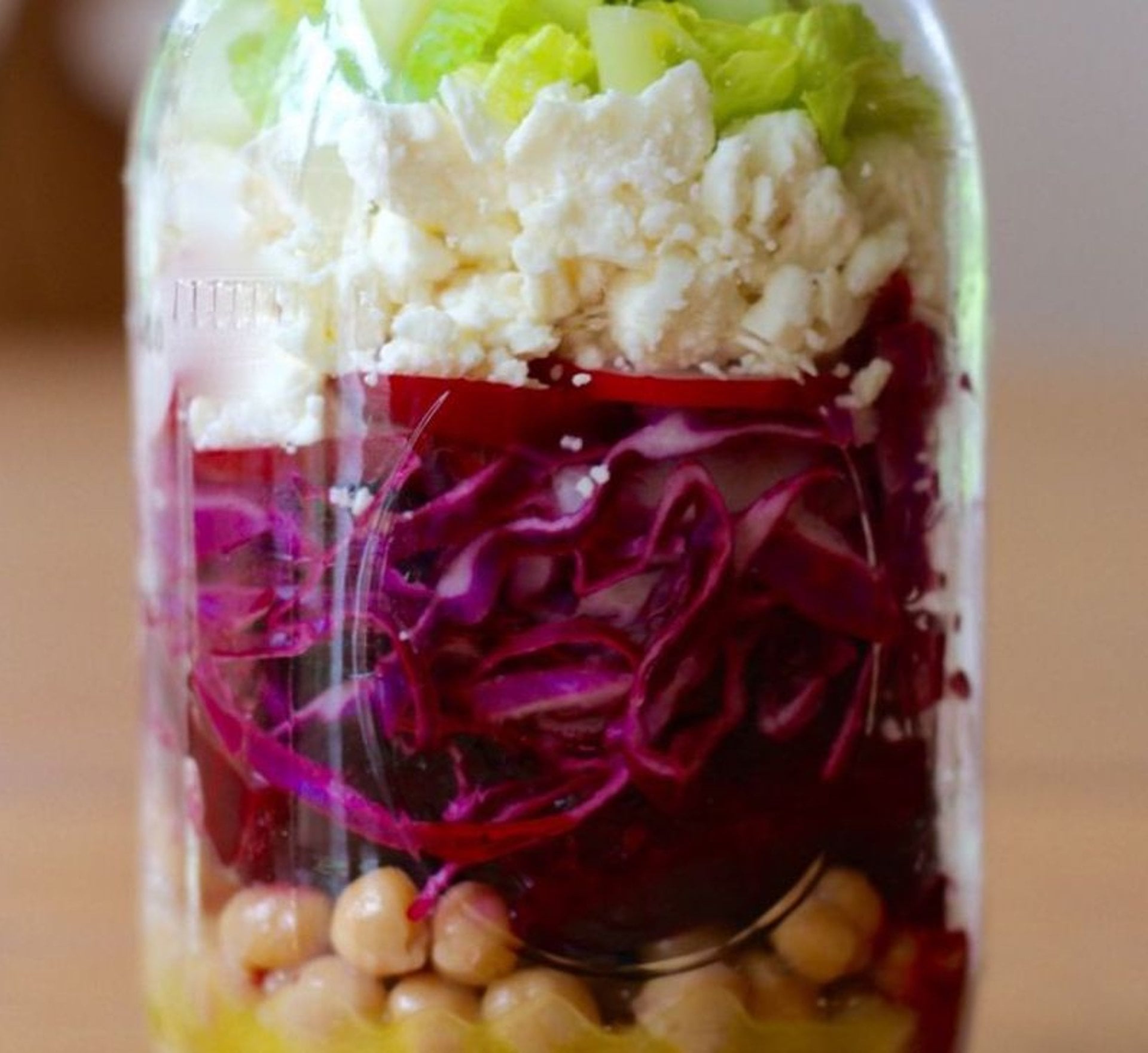 Mason jar salad