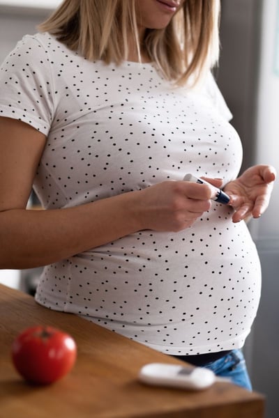Thyroid disease can affect people with gestational diabetes