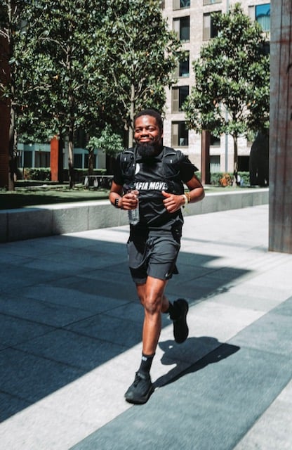 Dan Newman running a marathon