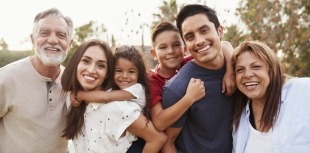 A multigenerational Hispanic family